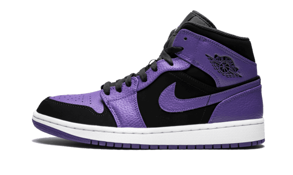 Obnavljanje Zalog Air Jordan 1 Srednje črna Temno Concord Bela