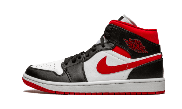 Obnavljanje Zalog Air Jordan 1 Mid Gym Rdeče črno Belo