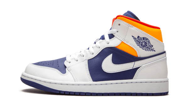 Air Jordan 1 Mid Royal Blue Laser Oranžna Obnovitev Zalog