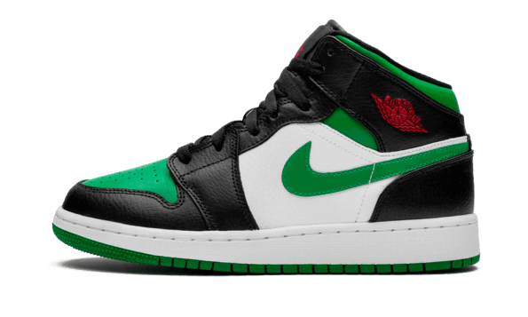 Air Jordan 1 Mid Green Toe (gs) Obnavljanje Zalog