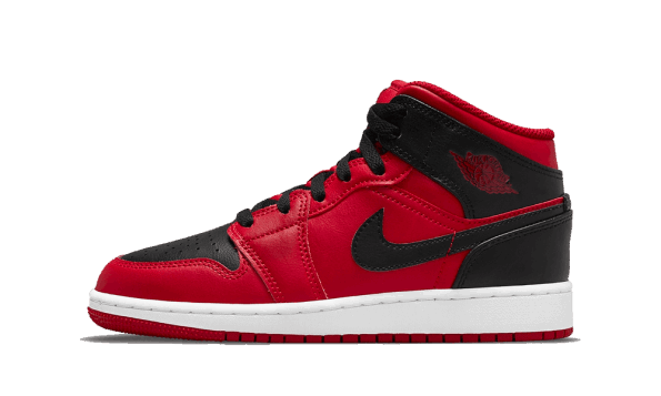 Obnavljanje Zalog Air Jordan 1 Mid Reverse Bred 2021 (gs)