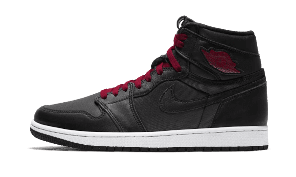 Obnavljanje Zalog Air Jordan 1 Retro High Black Saten Gym Red
