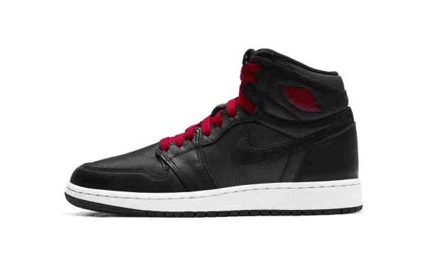 Obnavljanje Zalog Air Jordan 1 Retro High Black Gym Rdeče črne (gs)