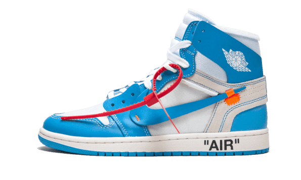 Obnavljanje Zalog Air Jordan 1 Retro Visoko Umazano Bela Univerzitetno Modra Unc