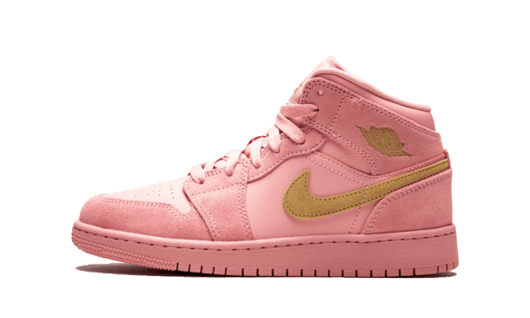 Obnovitev Zalog Air Jordan 1 Mid Coral Gold (gs).
