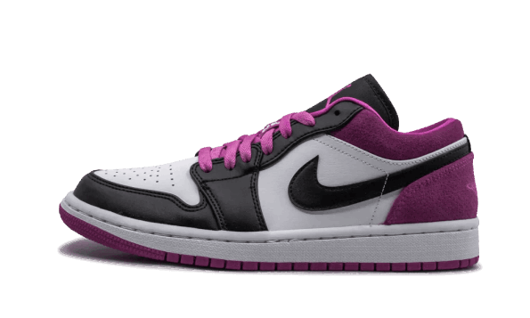Obnavljanje Zalog Air Jordan 1 Nizka črna Aktivna Fuksija