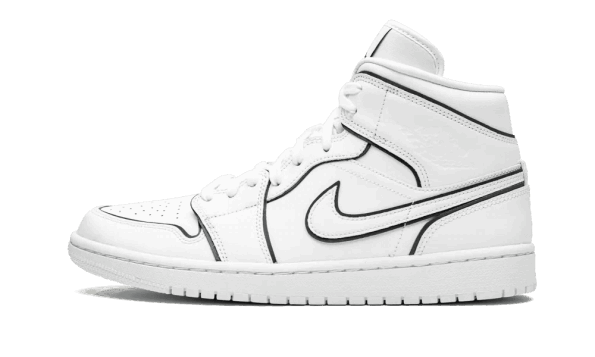Air Jordan 1 Srednje Mavrična Odsevna Bela (w) Obnova