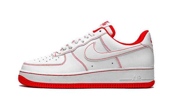 Nike Air Force 1 Z Nizkim Kontrastom V Rdečih šivih