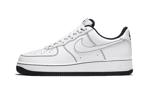 Nike Air Force 1 Z Nizkim Kontrastom V Beli črni Obnovi