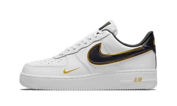 Nike Air Force 1 Low 07 Lv8 Dvojna Swoosh Bela Kovinsko Zlata Obnovitev