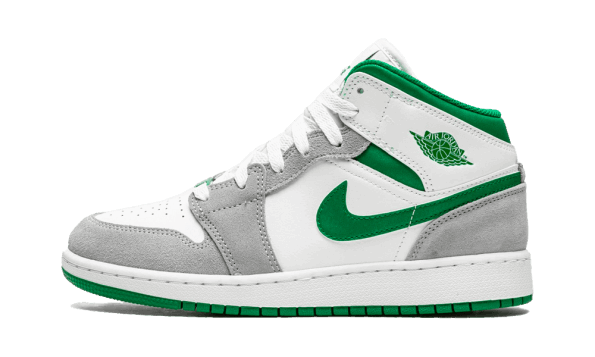 Obnavljanje Zalog Air Jordan 1 Srednje Sivo Zelena (gs)