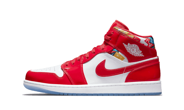 Restock Air Jordan 1 Mid Barcelona Pulover Rdeč Patent
