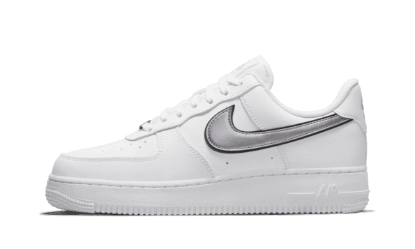 Nike Air Force 1 Low 07 Essential White Metallic Silver Black (w) Restock