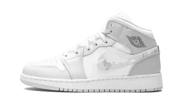 Restock Air Jordan 1 Mid Se Swoosh Logotip - Siva Kamuflažna (gs)