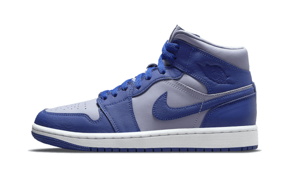 Obnavljanje Zalog Air Jordan 1 Mid Iron Purple Deep Royal (w)