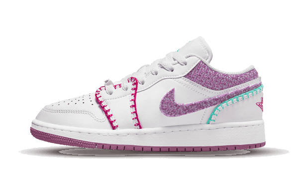 Air Jordan 1 Low White Light Bordeaux (gs) Obnavljanje Zalog