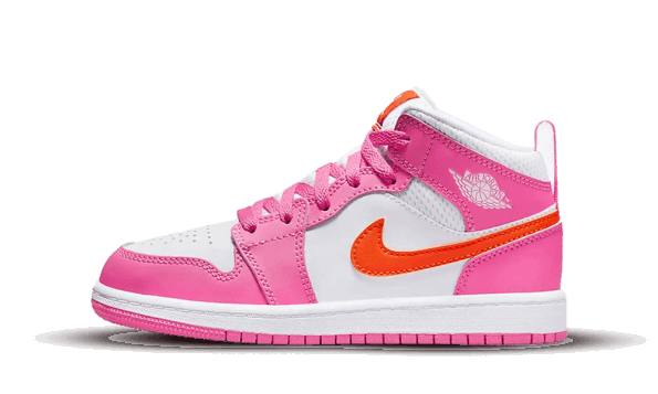 Air Jordan 1 Mid Pinksicle Safety Orange (ps) Obnavljanje Zalog